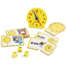 Learning resource 러닝 리소스 시간 활동 세트 홈스쿨 몬테소리, 1개