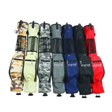 【海夫健康生活館】MEGA GOLF 手提握把 輕量 防水布 高爾夫 練習腳架袋(5008-1), 迷彩藍, 1個