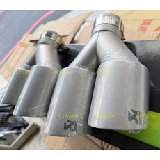 Akrapovič 霧銀磨砂四出尾飾管 多孔設計 y型高低頭尾喉 排氣管 接口66MM, 1個, 接口66MM  -出口89MM,#有問題請詢問