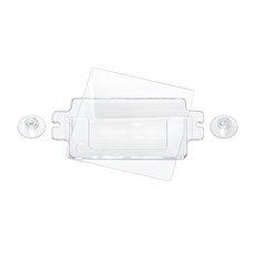 상인몰 아파트 주차스티커홀더 주차스티커부착판 케이스 세트 주차번호판 부착면 90x90mm S701PC9090, 1개, 투명