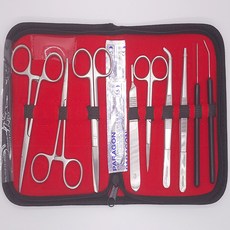 실습 해부 해부기세트 9pcs 메스날 2pcs, 1세트