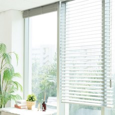 홈앤코코 리얼오동나무 우드블라인드 ST-001 화이트