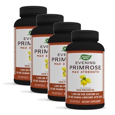 네이처스웨이 저온압착 달맞이꽃 종자유 소프트젤 Nature's Way Evening Primrose Oil, 120정, 4개