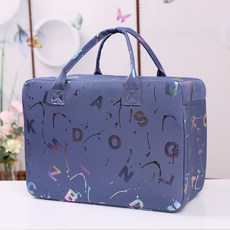旅行袋 行李袋 牛津布手提包 40x19x30cm 可登機, 1個, 深藍色