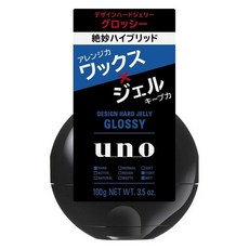 uno 設計感硬質果凍髮蠟 光澤型, 100g, 1個