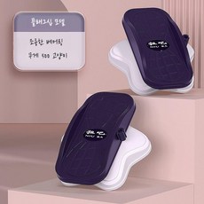 허리운동기구 회전보드 분리형 가정용 코어운동 트위스트 원반 미끄럼방지 무소음 홈트용, H. 플래그십블랙사일런트베어링250kg