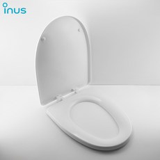 [고치고] 이누스 ISE-851 고급형 양변기 커버 (상부체결 D형) 특대형 커버, 1개, 화이트(WHITE)