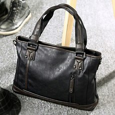 레트로 스타일 노트북 생활방수 캐주얼 남자 숄더백BBS