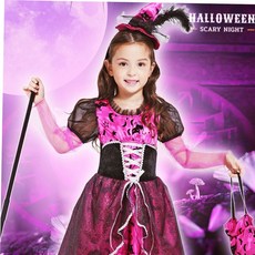 코스튬 할로윈 빅토리아 마녀 XL 4종세트