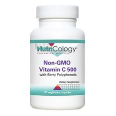 NutriCology 非轉基因維生素 C 500 粒素食膠囊 含漿果多酚, 1個, 90 件