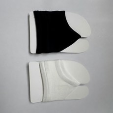 발가락 양말 밀크화이트1+ 블랙1 총 2켤레 세트 여름 쪼리양말