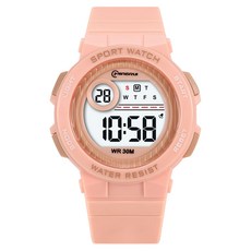 [SUNOEL] 3기압 방수 학생 전자 손목시계 MR-8212L 여분 건전지 사은품 한글 설명서 정품 아크릴 케이스