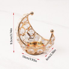 결혼식 장식을위한 눈부신 인테리어 장식 우아한 모양의 센터 캔들 황금 조화 홀더, 골드 트럼펫, 1개
