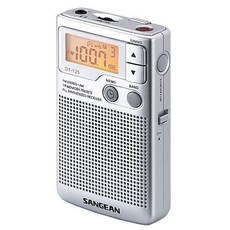 SANGEAN 山進 數位式口袋型收音機, DT-125, 銀色