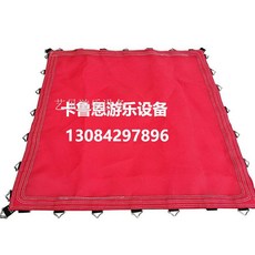 대형 트램폴린 실내외 점핑매트 방방이 철제 프레임 놀이기구 운동용품 성인용 야외용, 1개, 7_대홍링추가1.66x1.66m48개