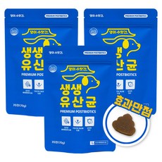댕이수랏간 생생유산균 강아지 유산균 면역력 영양제 변비 설사 구토 구강 구취 장건강, 70정, 장건강/유산균, 3개