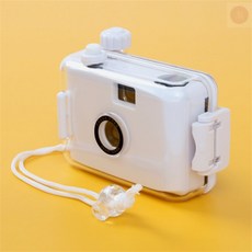 ^^혀니스토어 뉴트로 방수 토이카메라 화이트 수중촬영 카메라