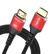 8K HDMI 케이블 0.9m(3피트) 깔끔한 고속 48Gbps HDMI 2.1 코드 HDR10+ VRR ALLM eARC HDCP 2.3 지원 TV 모니터 컴, 1