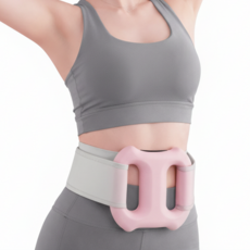 사시한사 실내 뱃살 운동기구 복부 진동 마사지기 덜덜이 진동 운동기구 다이어트 바디라인 관리 뱃살빼기, 핑크, YQ-028