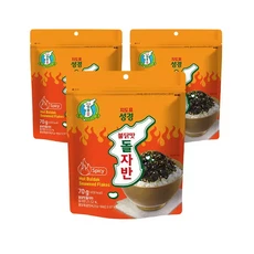 지도표성경김 매콤한 불닭맛 돌자반 70g 3봉, 1개