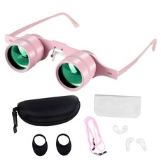 EdisonBrain 안경형 망원 쌍안경 약 10배 오페라 글라스 눈폭 조정 가능 낚시