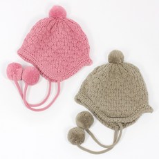 까꿍놀이터 유아동 국내제작 귀달이방울모자 2종세트