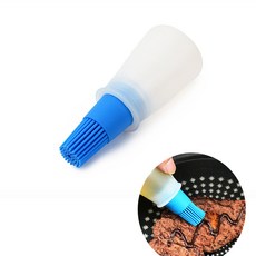 브러쉬 일체형 오일공병 기름붓 브러쉬통 실리콘기름붓 식용유 소스붓