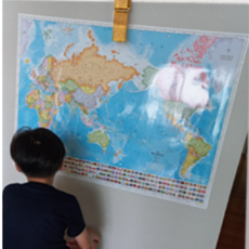 두루머 세계여행 대형 세계지도 벽지, 나우맵