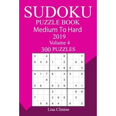 (英文圖書)300 Medium to Hard Sudoku Puzzle Book 2019 平裝版, Createspace Independent Pub..., 英文