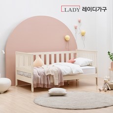 레이디가구 스칸딕 데일리 원목침대 데이베드 DB_필로우탑25_SS, 그레이