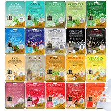 콜라겐 히알루론산 미백 수분 마스크팩 100매 세트, 티트리100매