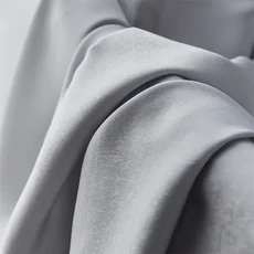 잎얇은 명주 그물 커튼 드레이프 거즈 문 룸 디바이더 현대 회색 창 침실 Nuan 시리즈, W300XL260CM 1PC, 03 Gray