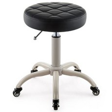 블럭마트 바퀴 보조 회전 의자, 블랙, 1개