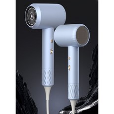 드라이기 초고속 BLDC 전기모터 지능온도제어 음이온 저소음 여행용 2400W, 푸른 색