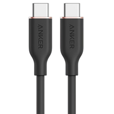 앤커 파워 라인 3 플로우 USB C 투 C 고속 데이터 케이블 240W, 1개, 블랙, 1.8m