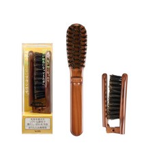 VESS 두피가 아프지 않은 브러시입니다 돈모 접이식 휴대용 JI-801, 1개, 브라운