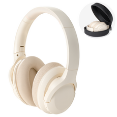 뉴스타 노이즈캔슬링 접이식 블루투스 헤드셋 유무선 블루투스 5.3 수납 케이스 포함, 화이트