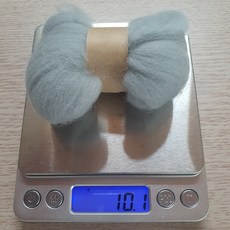 양모 펠트 울 화이트 그레이 10g 낱개, 1개