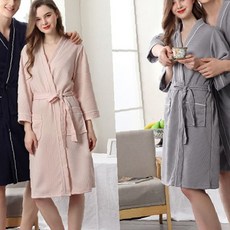 와플 샤워가운 목욕가운 나이트가운 호텔식 커플로브, 상세페이지 참조