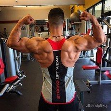 2025 肌肉健身兄弟 男士工字背心 緊身純棉彈力 擼鐵跑步訓練 透氣 寬肩訓練 素麵 彈性 美式