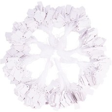 1000개 화이트 종이 가격 레이블 의류 상표 태그 종이라벨23x13mm, 하얀색
