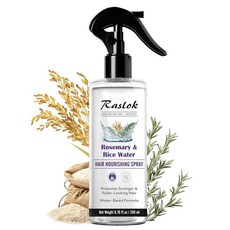 Raslok NatureScience 로즈마리 & 라이스 워터 헤어 스프레이 추출물로 제작 가볍고 기름지지, 1, 200ml