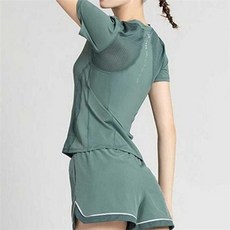 스포츠 여성 트레이닝복 상하의 여성 반팔 트레이닝복 헬스복 쇼츠