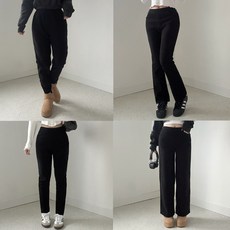 여성 기모 밴딩 베이직 팬츠 따뜻한 바지4종1택