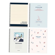 문구 모닝글로리 하드커버 영어 SP노트 16절 좌철 랜덤, 본상품