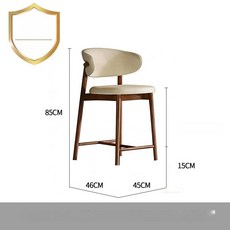 식탁의자 홈 스툴 높이 조절 높은 바의자 카페, 55cm 두꺼운 크로화이버 가죽 B