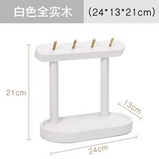 北歐實木鑰匙架 收納盒 客廳桌麵置物架 首飾掛鈎 創意擺件 P39QAGT01A