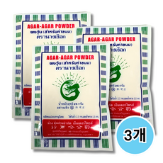 태국 봉운 한천(우뭇가사리) 분말, 3개, 25g