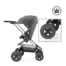 맘네스트 스토케 스쿠트 유모차 전용 방한 방풍 바퀴커버 유모차방한/방풍커버, 스쿠트-바퀴-블랙멜란지, 1개