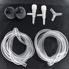 충전식 저소음 산소 펌프 낚시 양어 겸용 미니 소형 어항, 이중 파이프 액세서리 키트